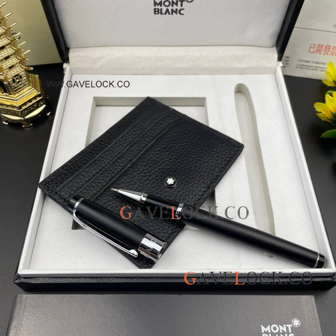 Mont Blanc Matte Rollerball and Card holder Gift Set Mont Blanc Matte Rollerball and Card holder Gift Set
